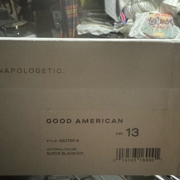 Good American Black Suede Over The Knee Boots 13, Thigh High Heeled Boots - Picture 15 of 16